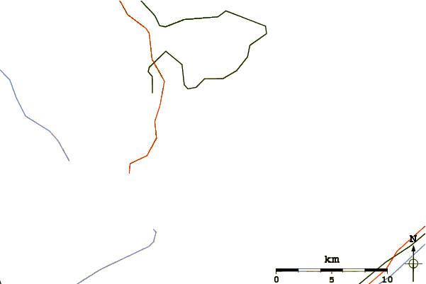 Roads and rivers around Jungfrau