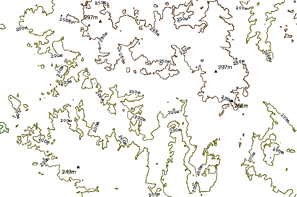 Mountain peaks around Juozapine