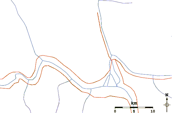 Roads and rivers around K-6 Baltistan Peak