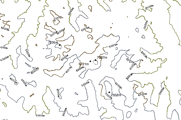 Mountain peaks around K2