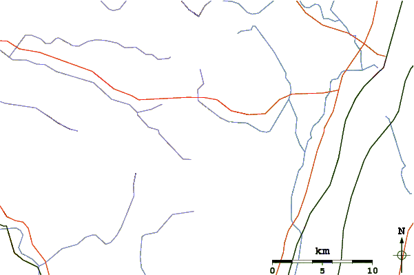 Roads and rivers around Kaaterskill High Peak