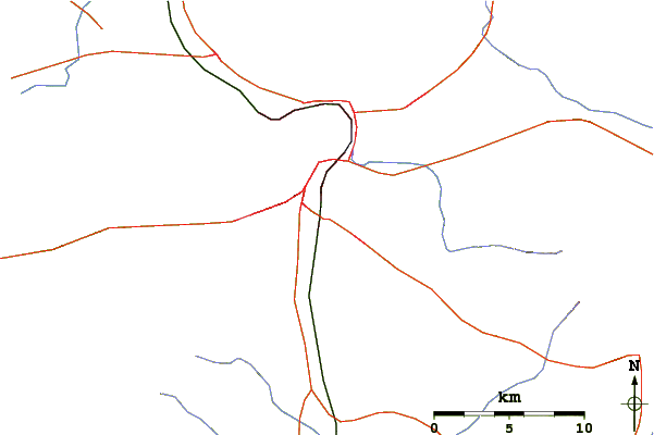 Roads and rivers around Kadifekale