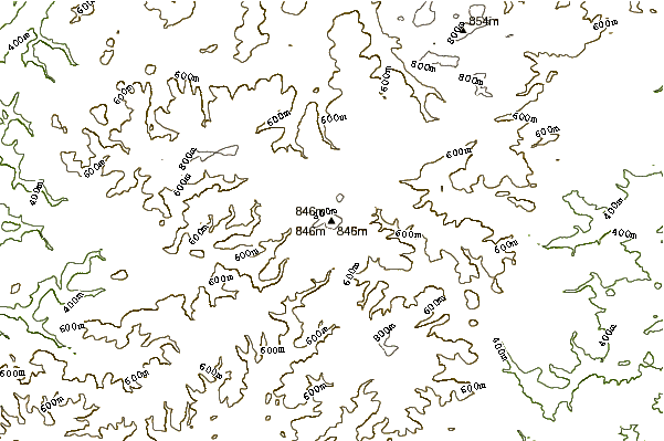 Mountain peaks around Kahler Asten