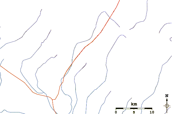 Roads and rivers around Kailas