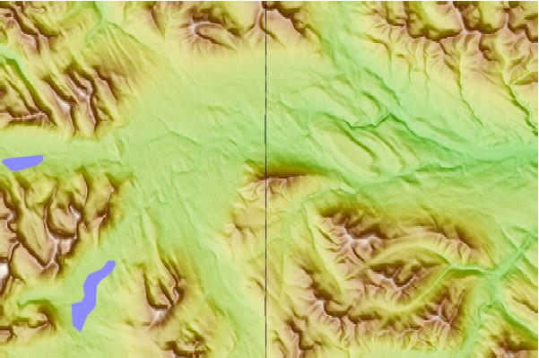 Surf breaks located close to Kakwa Mountain