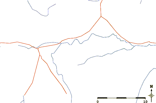 Roads and rivers around Kakwa Mountain