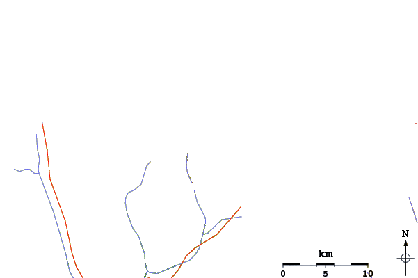 Roads and rivers around Kala Pattar