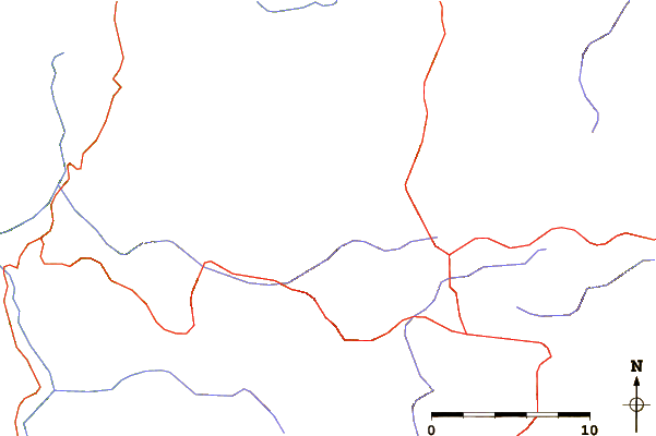 Roads and rivers around Kalabak