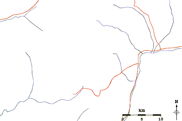 Roads and rivers around Kalanag