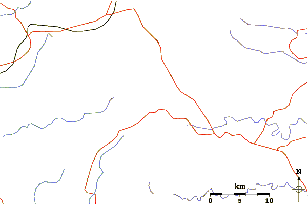 Roads and rivers around Kalsubai