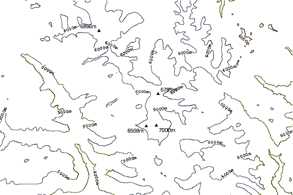 Mountain peaks around Kamet