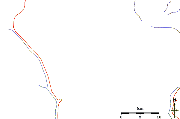 Roads and rivers around Kamet