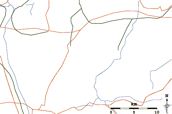 Roads and rivers around Kampenwand