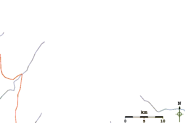 Roads and rivers around Kangchenjunga West