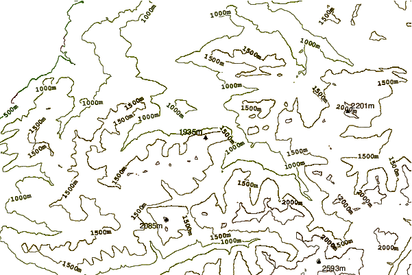 Mountain peaks around Kanisfluh