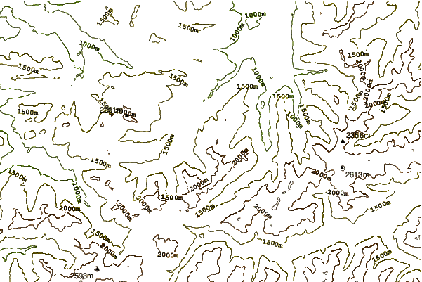 Mountain peaks around Kanzelwand