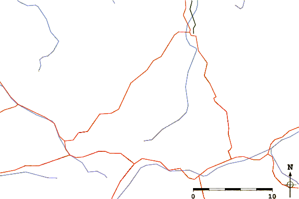 Roads and rivers around Kanzelwand