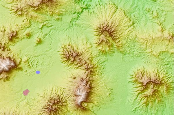 Surf breaks located close to Karaha Crater