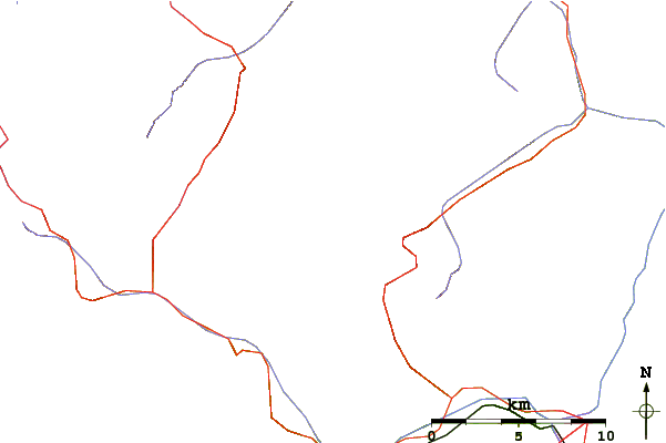 Roads and rivers around Karlesspitze