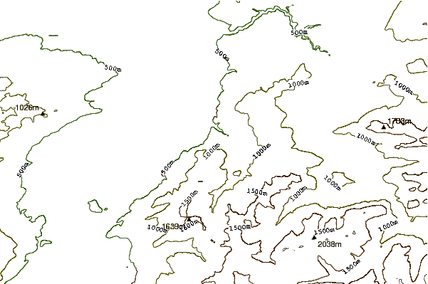 Mountain peaks around Karren (mountain)