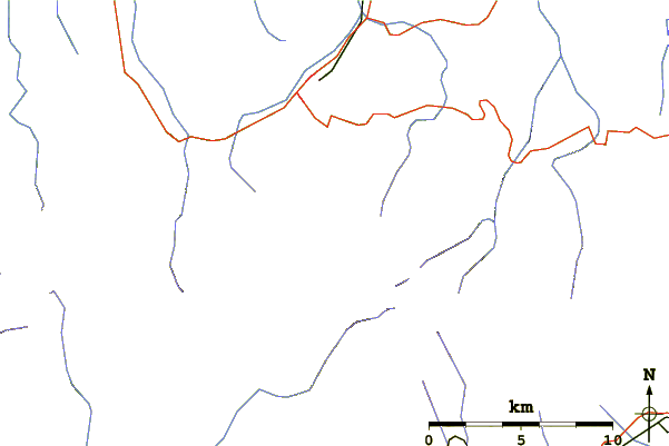 Roads and rivers around Kasprowy Wierch