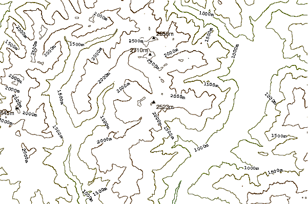 Mountain peaks around Kassianspitze