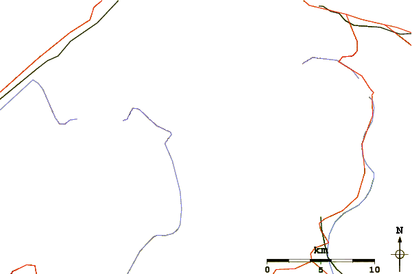 Roads and rivers around Kastelhorn