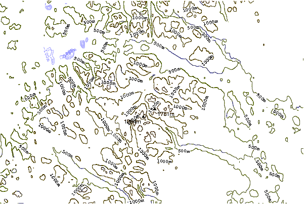 Mountain peaks around Katotjakka