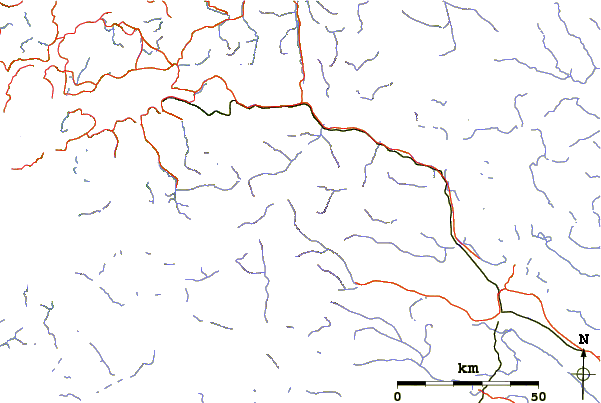 Roads and rivers around Katotjakka