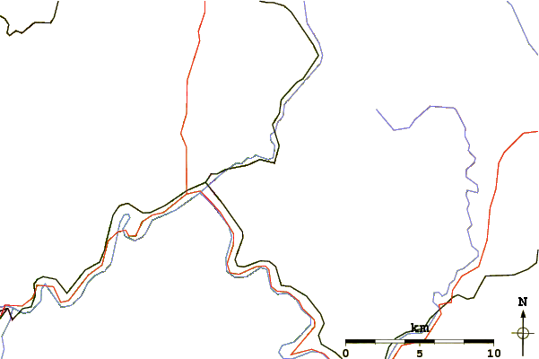 Roads and rivers around Katzenbuckel