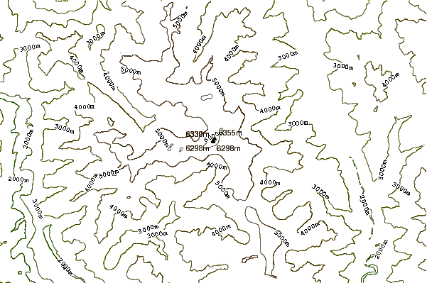 Mountain peaks around Kawagebo or Kawagarbo (卡瓦格博)