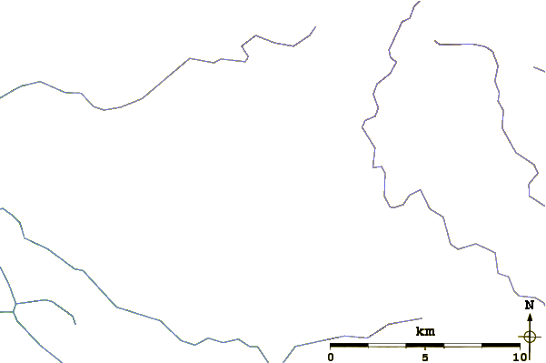 Roads and rivers around Kawdy Mountain