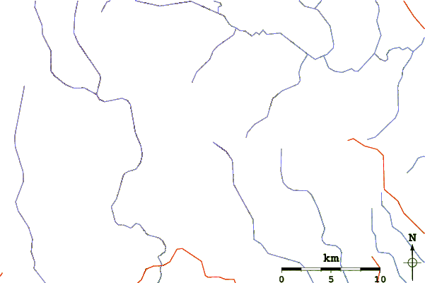 Roads and rivers around Kaweka J