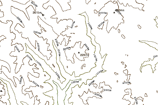 Mountain peaks around Kay Peak