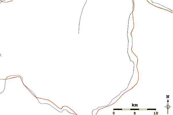 Roads and rivers around Kazbek or Kasbek