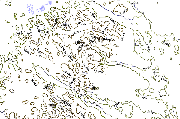 Mountain peaks around Kebnekaise