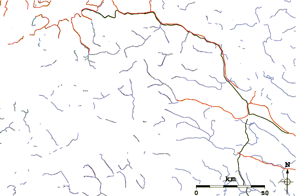 Roads and rivers around Kebnekaise