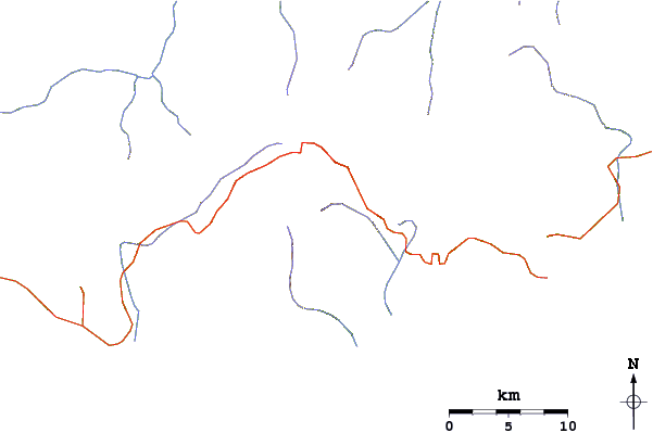 Roads and rivers around Kelimutu