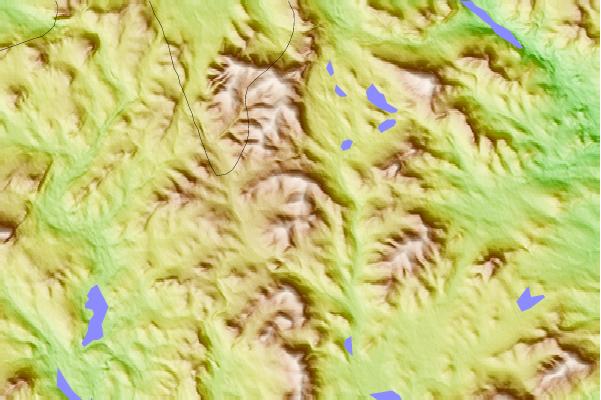 Surf breaks located close to Kennebago Divide