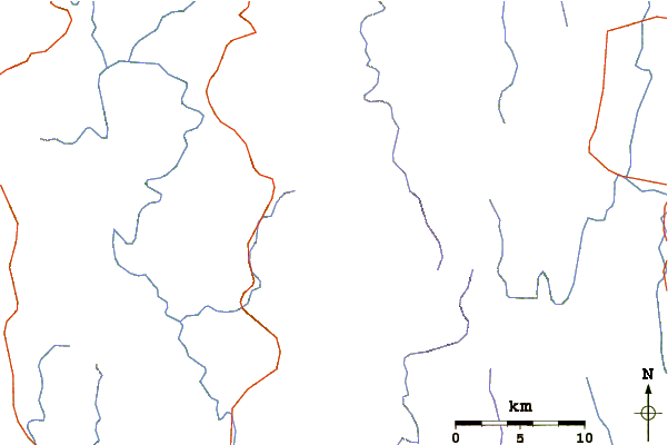 Roads and rivers around Keokradong