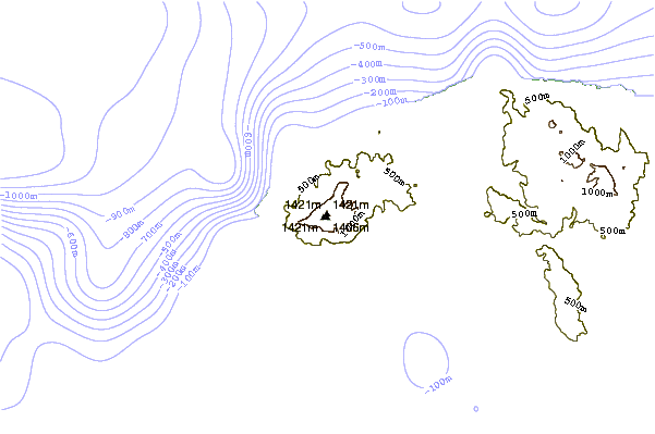 Mountain peaks around Kerkis