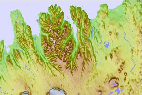 Surf breaks located close to Kerling (Iceland)