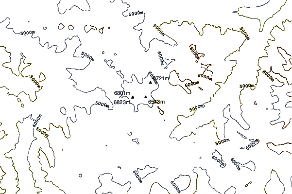 Mountain peaks around Kezhen Peak