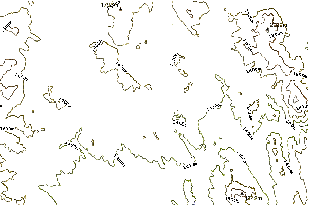 Mountain peaks around Khanuy Gol