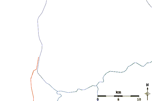 Roads and rivers around Khanuy Gol