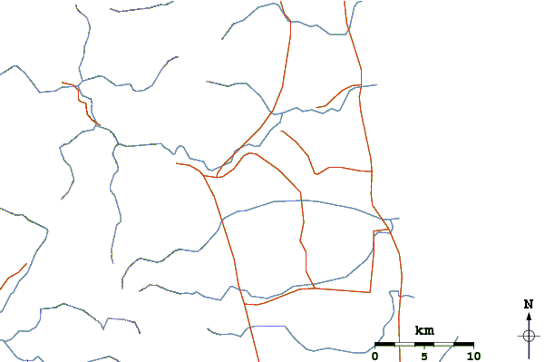 Roads and rivers around Khao Luang