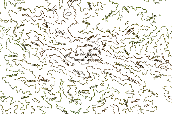 Mountain peaks around خلنو