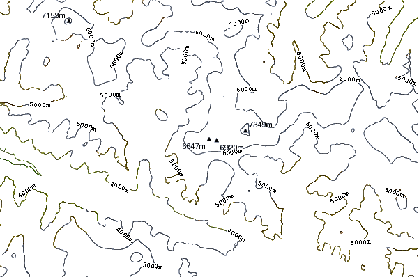 Mountain peaks around Khunyang Chhish