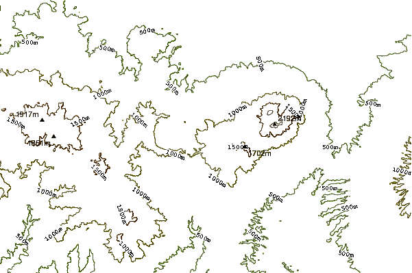 Mountain peaks around Kiaraberes-gagak