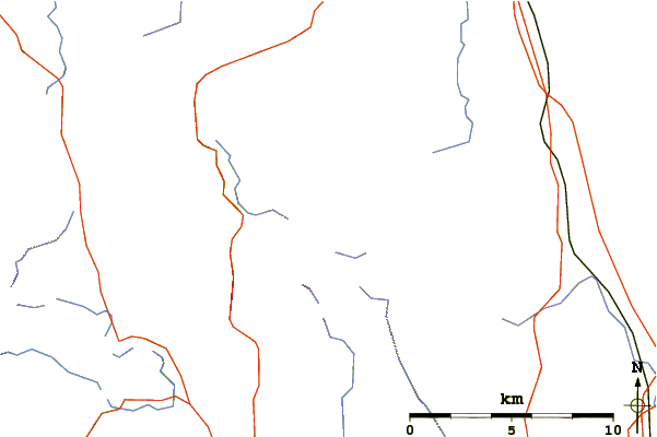Roads and rivers around Kidsty Pike